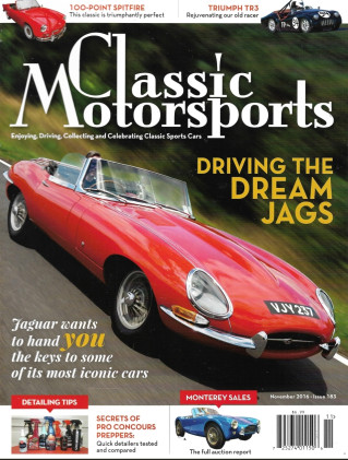 CLASSIC MOTORSPORTS 2016 NOV - TRIUMPH TR3 DRIVETRAIN REBUILD, SPITFIRE 